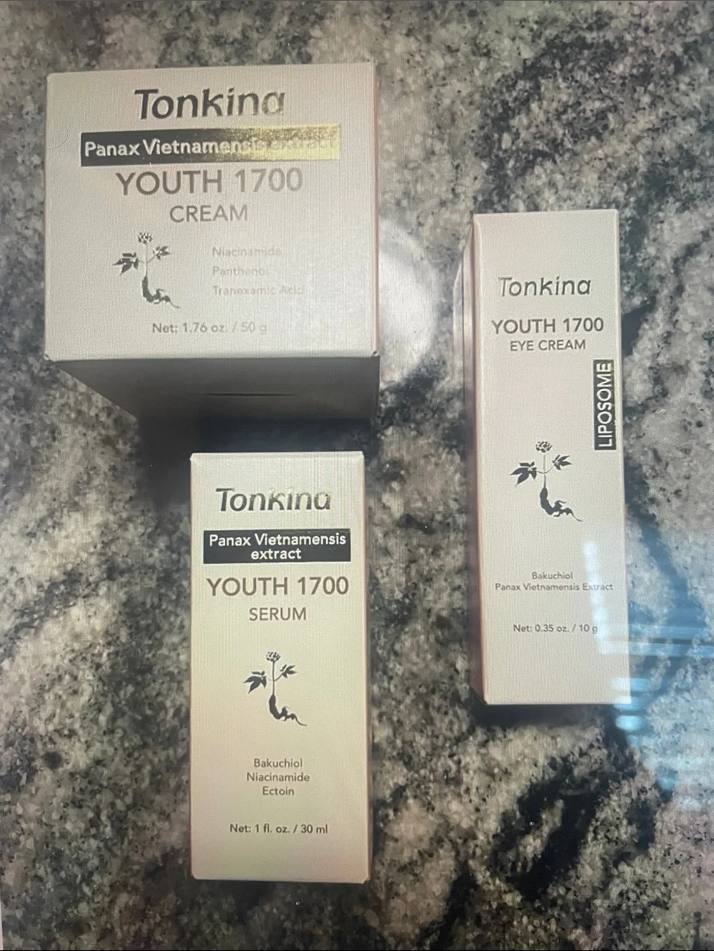 Youth 1700 Serum & Cream Set - White and Rose Gold